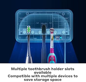 Oclean S1 Toothbrush UVC Steriliser, UVC-LED Safe Sterilisation, 99.9 Percent High Sterilising Rate, Auto-sterilising - White, One Size