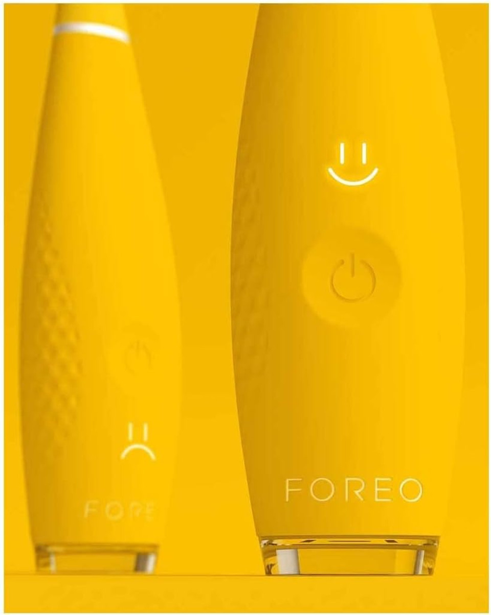 FOREO ISSA mini 3 Mango Tango, Electric 4-in-1 Sonic Toothbrush, Replaceable 6-Months Hybrid Brush Head, Medical-Grade Silicone, Travel-Friendly, 265 Uses/Charge, 2-Year Warranty