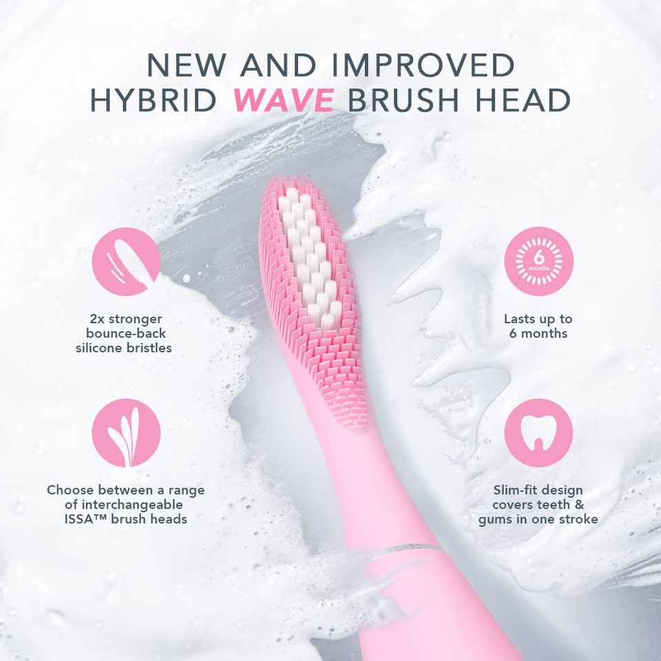 Foreo Issa 3 Electric Ultra-Hygienic 4-In-1 Sonic Toothbrush For Teeth, Gums, Cheeks & Tongue, Replaceable 6-Months Brush Head, 16 Intensities, 365 Days/ Usb Charge, Fda Approved, 2-Year Warranty