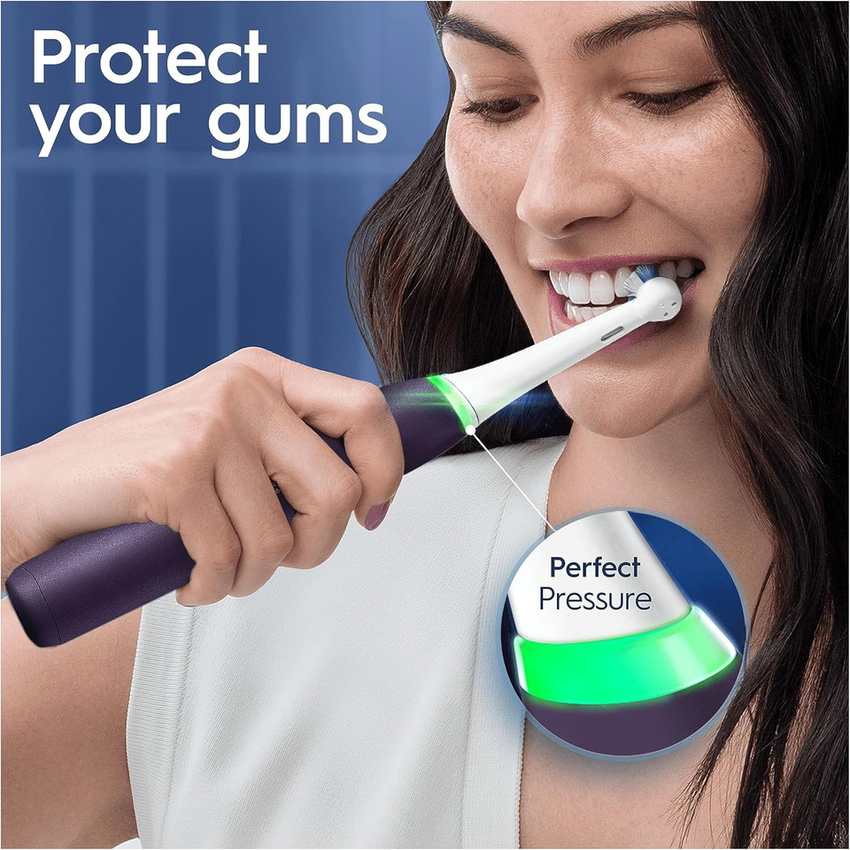 Oral-B iO8 Electric Toothbrushes For Adults, Oral B Electric Toothbrush, App Connected Handle, 1 Ultimate Clean Toothbrush Head & Magnetic Pouch, 6 Modes, Teeth Whitening, 2 Pin UK Plug Oral-B iO8 Electric Toothbrushes For Adults, Oral B Electric Toothbrush, App Connected Handle, 1 Ultimate Clean Toothbrush Head & Magnetic Pouch, 6 Modes, Teeth Whitening, 2 Pin UK Plug