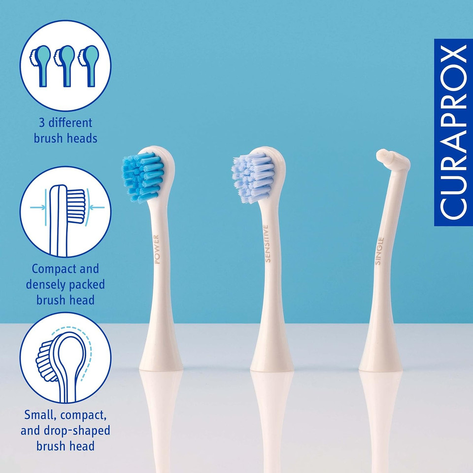 Curaprox Hydrosonic Pro Sonic Toothbrush - Curaprox Electric Toothbrush for Adults with 7 Cleaning Levels