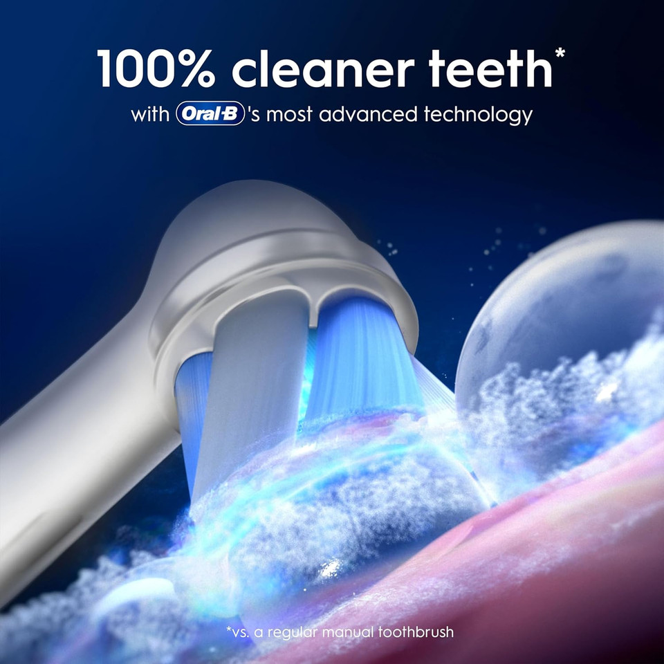 Oral-B iO9 Electric Toothbrushes For Adults, App Connected Handle, 1 Toothbrush Head, Charging Travel Case & Magnetic Pouch, 7 Modes, 2 Pin Plug, Special Edition