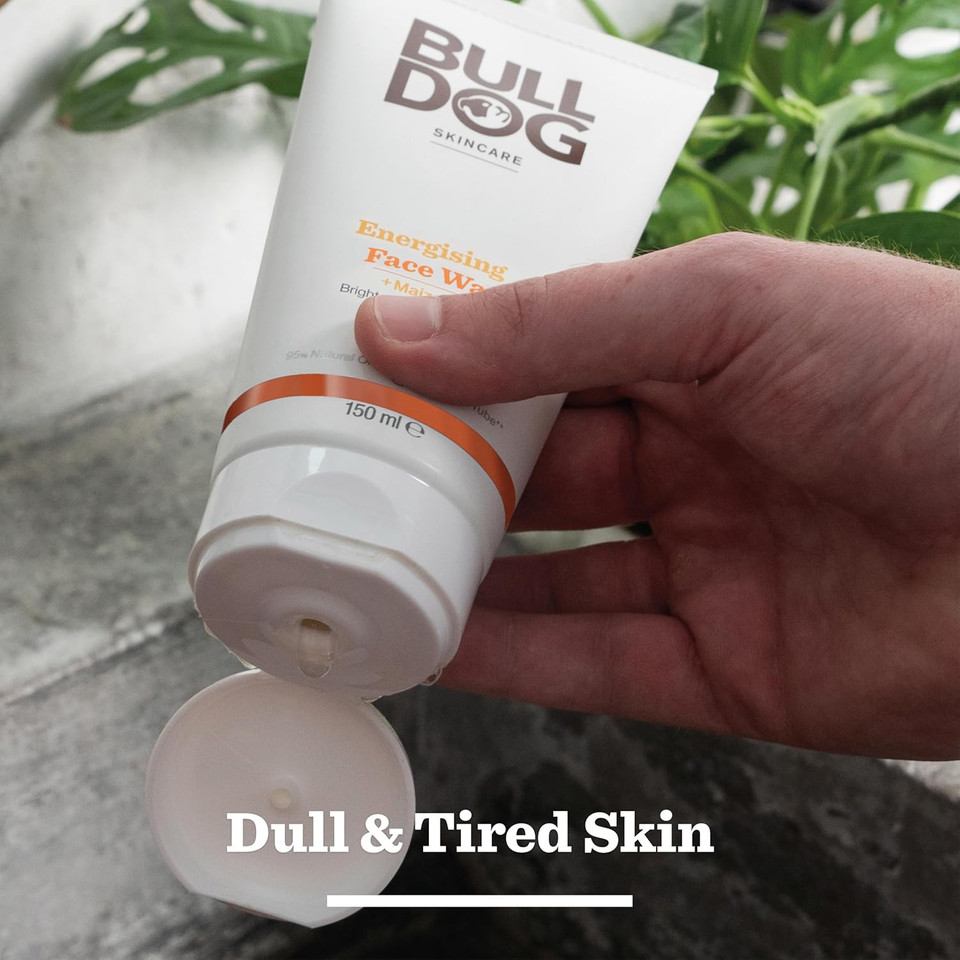 BULLDOG SKINCARE - Energising Face Wash For Men | Revitalising Face Cleanser | 150 ml