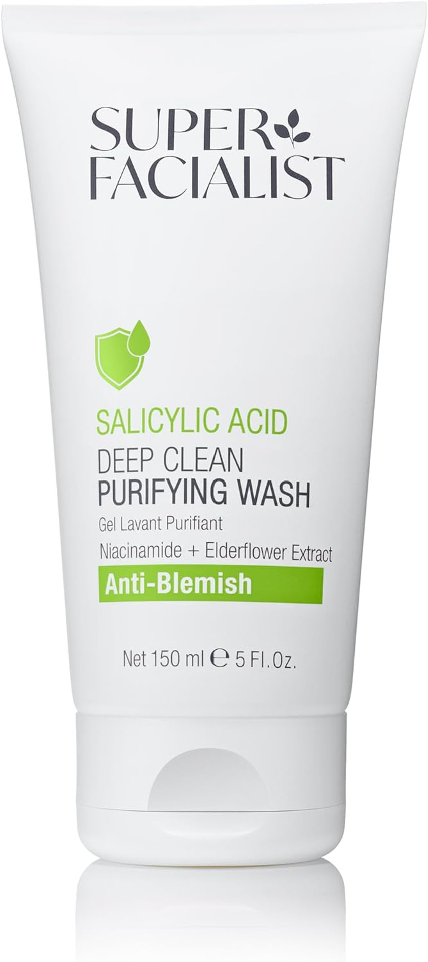 Super Facialist Anti Blemish Pore Purifying Clay Mask with Salicylic Acid - Acne Treatment & Blackhead Remover Mask with Avocado Oil & Vitamin B, Vegan Friendly - 125 ml, Packaging may vary