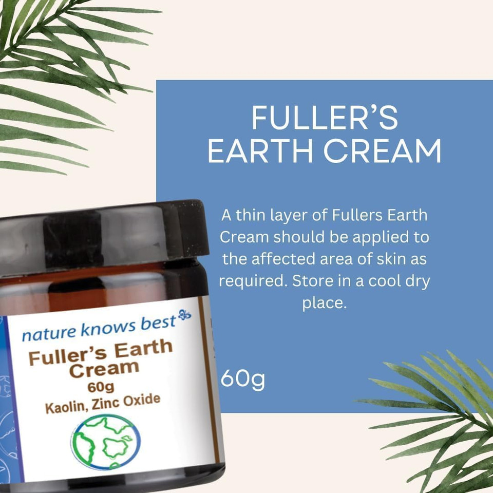Power Health Fullers Earth Cream 60g | Natural Face Cream for Radiant Skin | Organic Face Moisturiser | Vegan Face Cream with Fullers Earth for Smooth and Nourished Skin