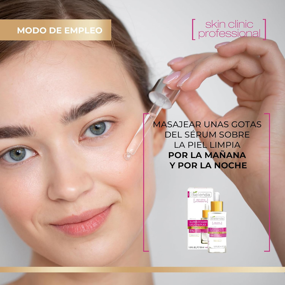 Bielenda Mezo Rejuvenating Anti-Wrinkle Serum with Retinol and Vitamin E, Anti-Ageing Treatment, 30 ml