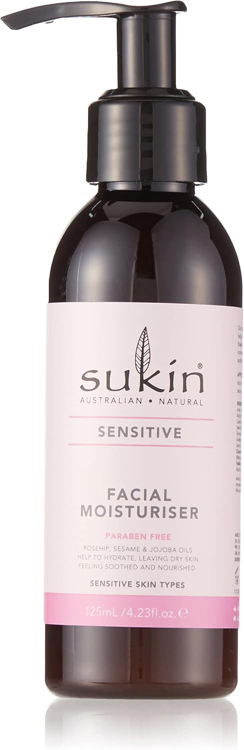 Sukin Sensitive Facial Moisturiser,125 ml (Pack of 1)