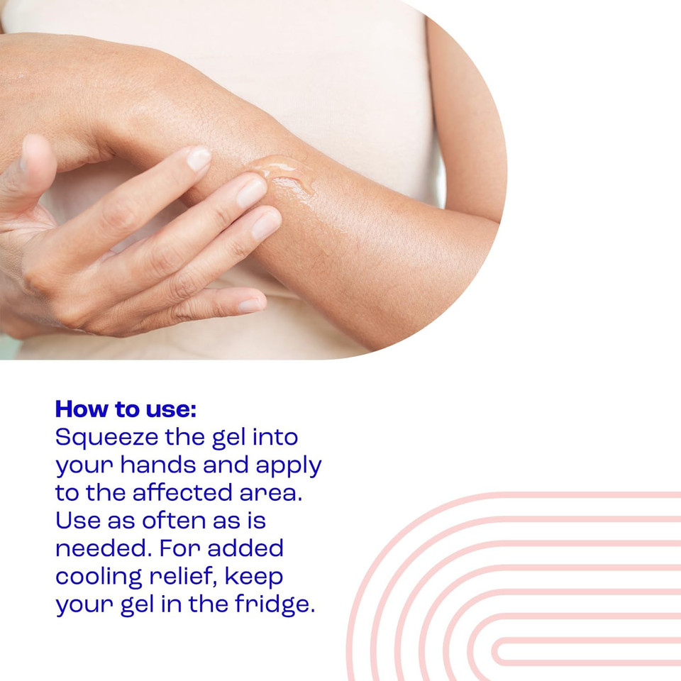 E45 Itch Relief Gel 100ml  Face and Body Gel for Dry Skin - Itchy Skin and Irritated Skin - Cooling Gel to Soothe Itchy Skin - Perfume-Free