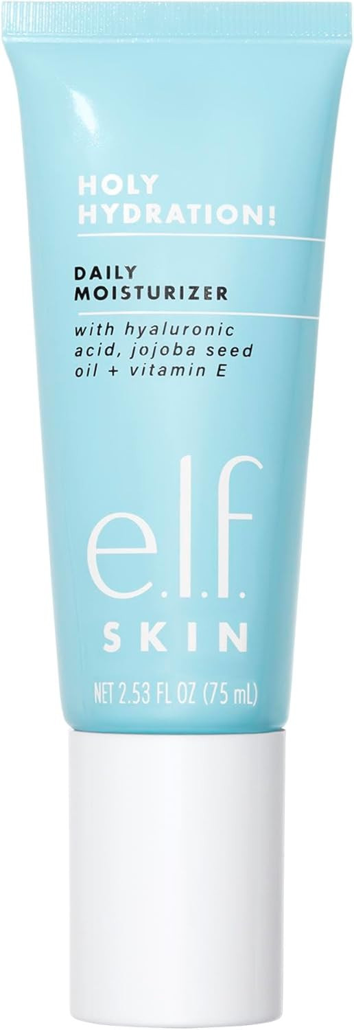 e.l.f. SKIN Holy Hydration! Moisturizer Mini, Ultra-Hydrating Formula, Infused with Aloe, Jojoba Oil & Shea Butter, Vegan & Cruelty-Free