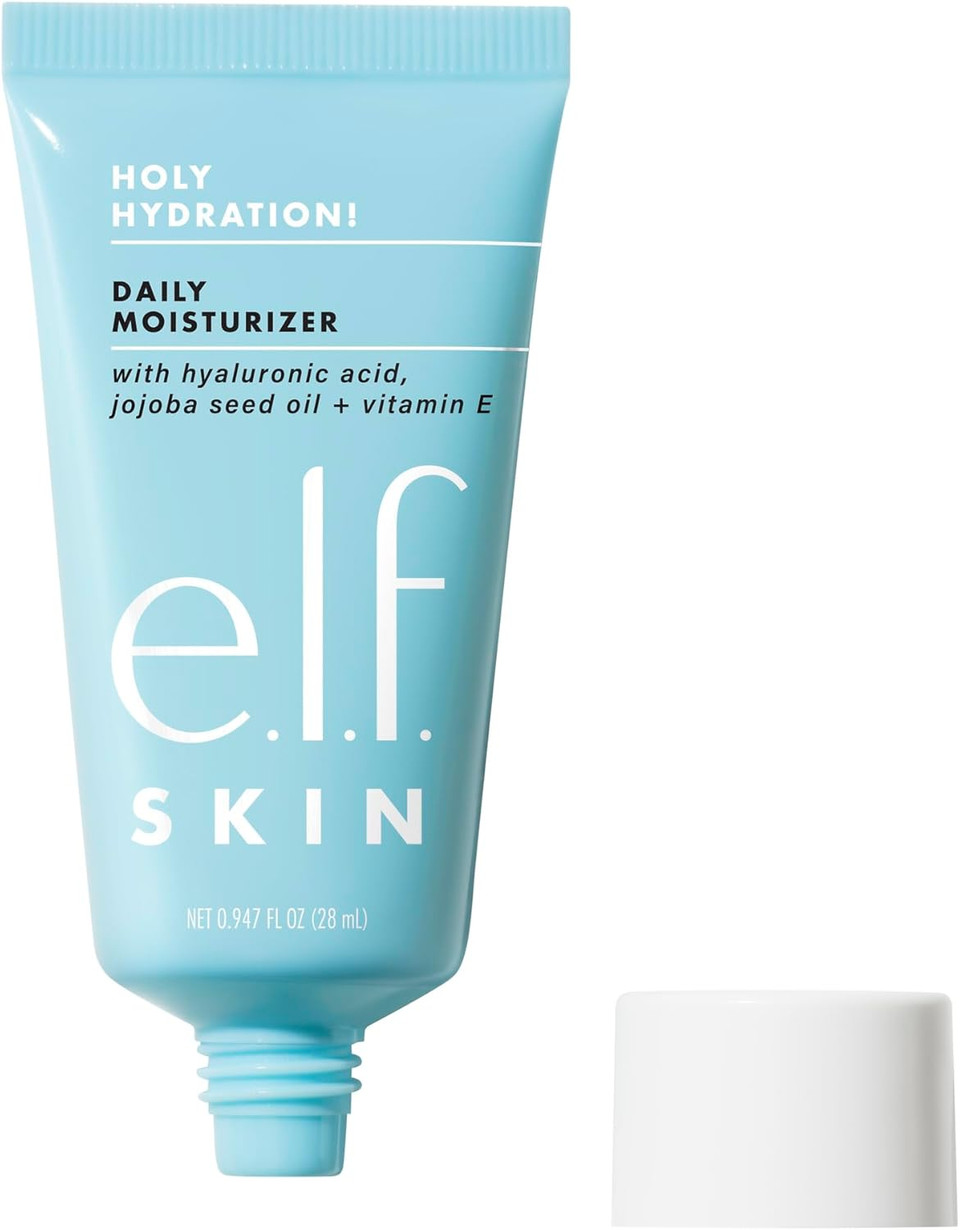 e.l.f. SKIN Holy Hydration! Moisturizer Mini, Ultra-Hydrating Formula, Infused with Aloe, Jojoba Oil & Shea Butter, Vegan & Cruelty-Free