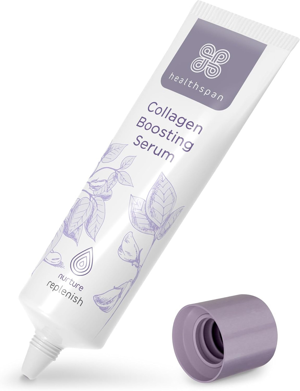 Healthspan Replenish Collagen Boosting Serum | Vitamins C & E | Plant Oestrogens | Reduces Fine Lines & Wrinkles | Menopause Support (30ml)