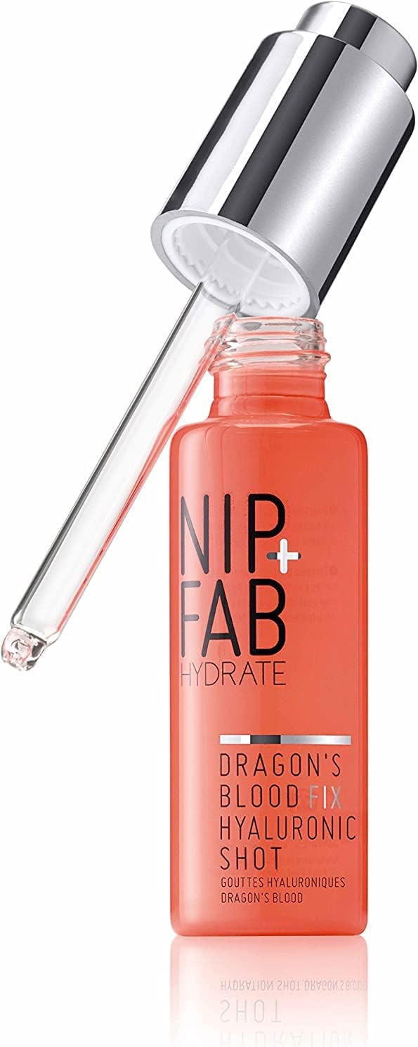 Nip+Fab Dragon's Blood Hyaluronic Fix Shot | 30 ml | Delivering Optimum Hydration for Plumper and Fresh Complexion Look | Vegan & Cruelty-Free