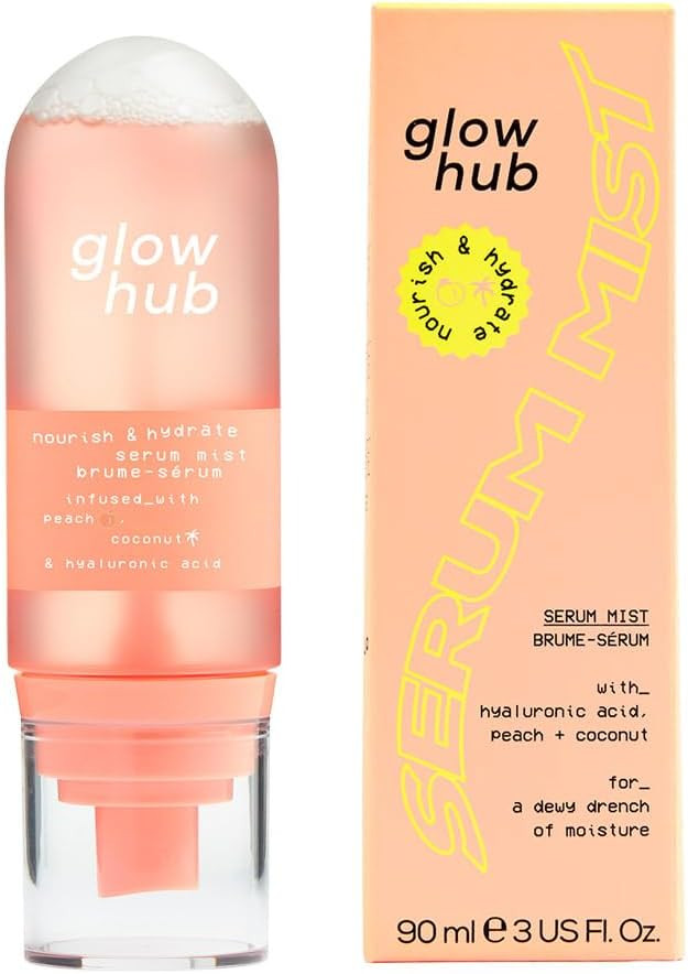 Glow Hub Nourish & Hydrate Serum Mist with Hyaluronic Acid for Normal to Dry Skin 90ml
