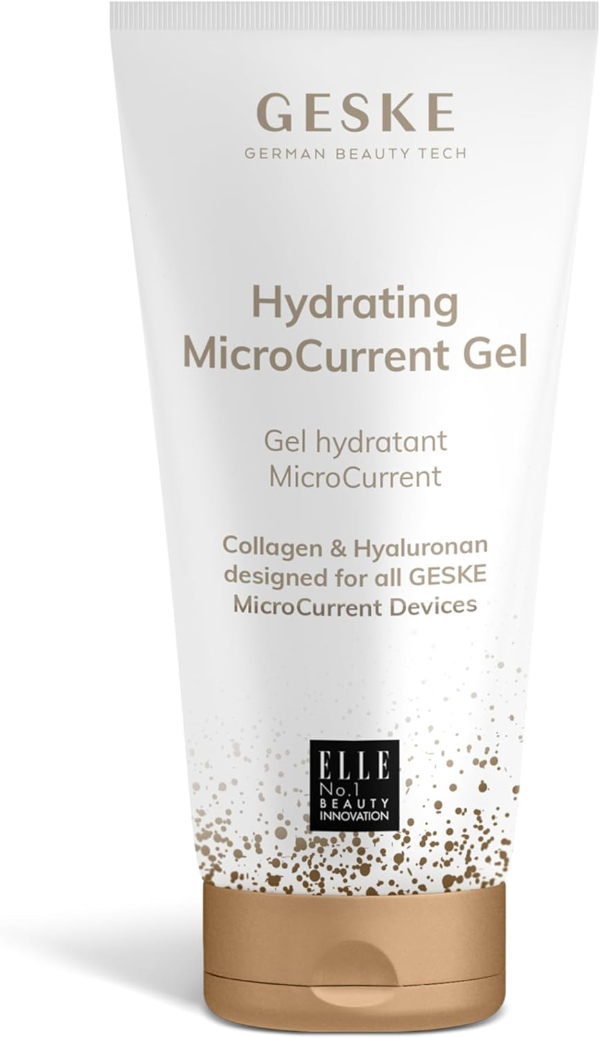 GESKE | Hydrating Micro Current Gel | Must-have for all GESKE Micro Current Devices | Intensive facial care with glycerin | Gentle Care | Water-based contact gel | Vegan formula without animal testing