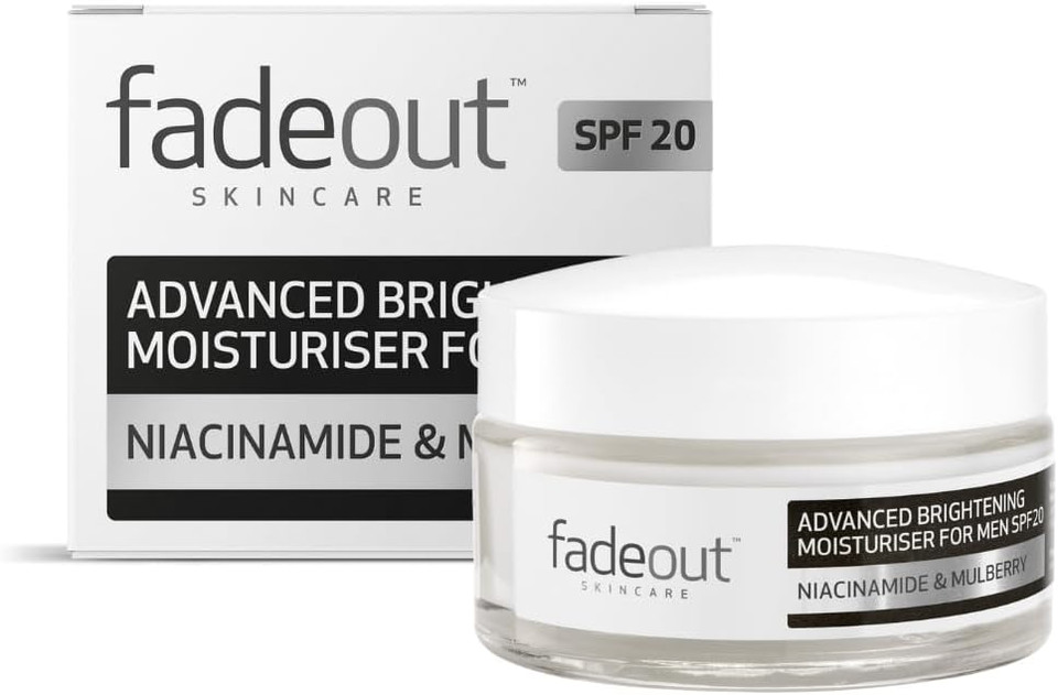 Fade Out Advanced Even Skin Tone Moisturiser for Men with SPF 25 - Clinically Proven Face Cream to Even Skin Tone in 4 weeks, 50ml