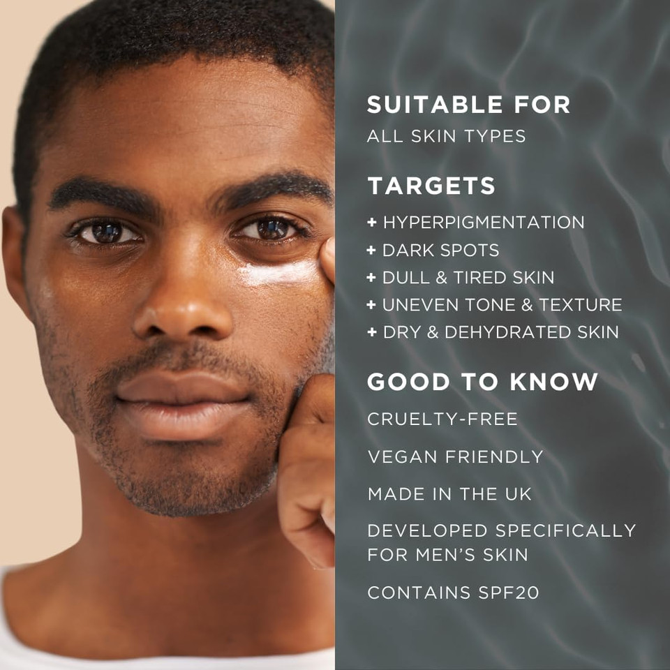 Fade Out Advanced Even Skin Tone Moisturiser for Men with SPF 25 - Clinically Proven Face Cream to Even Skin Tone in 4 weeks, 50ml