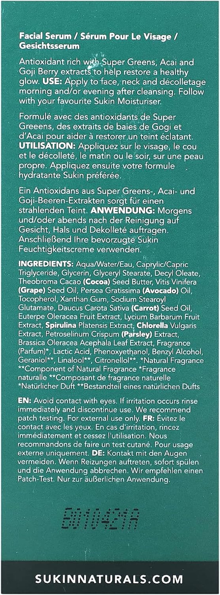 Super Greens Facial Recovery Serum