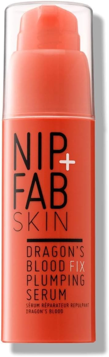 Nip + Fab Dragons Blood Fix Plumping Serum for Face with Hyaluronic Acid, Pro-Age Serum, Hydrating, Moisturizing for Fine Lines and Wrinkles, 50 ml