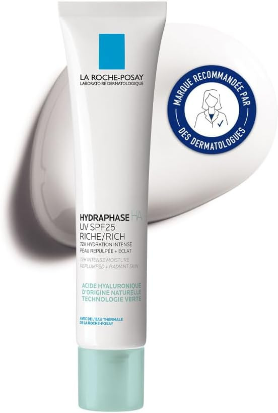 La Roche-Posay Hydraphase UV Riche Moisturising Cream for Dehydrated Sensitive Skin Prone to Dryness 40ML