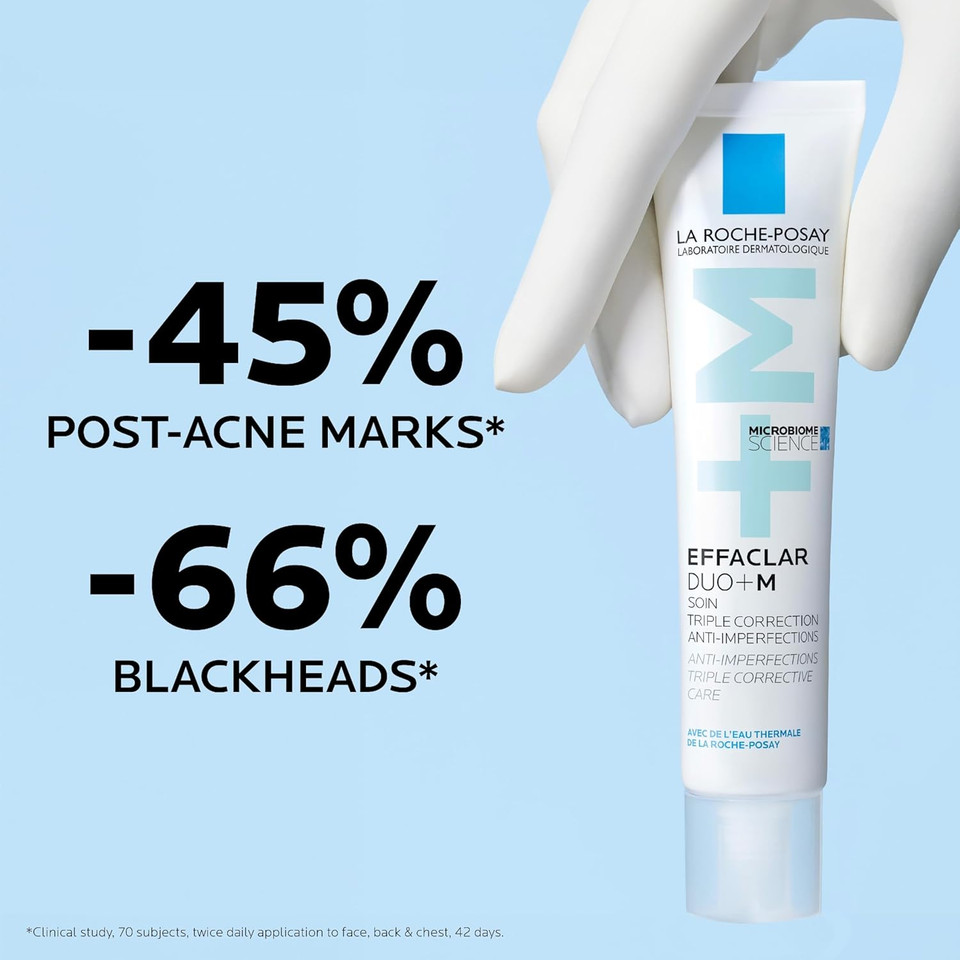 La Roche-Posay Effaclar Duo+M Anti-Breakout Corrective Gel Moisturiser For Oily, Blemish-Prone Skin 40ml