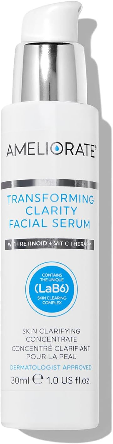 Ameliorate Transforming Clarity Facial Serum 30ml | Lab6, Retinoid, Vitamic C, Niacinamide | Dermatologically tested