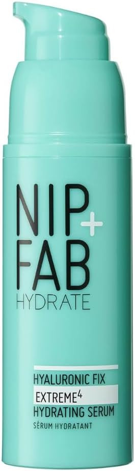 Nip + Fab Hyaluronic Acid Fix Extreme 4 2% Face Serum, Lightweight, Non-Greasy Anti-Aging Hydrating Moisturizing for Fine Lines and Wrinkles, Skin-Plumping Skin Care, Smoothing