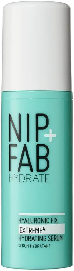 Nip + Fab Hyaluronic Acid Fix Extreme 4 2% Face Serum, Lightweight, Non-Greasy Anti-Aging Hydrating Moisturizing for Fine Lines and Wrinkles, Skin-Plumping Skin Care, Smoothing