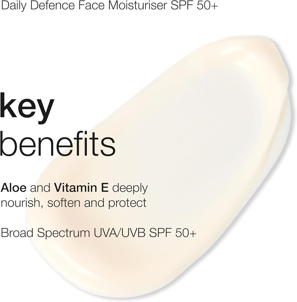 Natio Australia Aromatherapy Daily Defence Face Moisturiser with SPF 50, 100 ml - Moisturising Sunscreen - Broad Spectrum Face Sunscreen Natio Australia Aromatherapy Daily Defence Face Moisturiser with SPF 50, 100 ml - Moisturising Sunscreen - Broad Spectrum Face Sunscreen