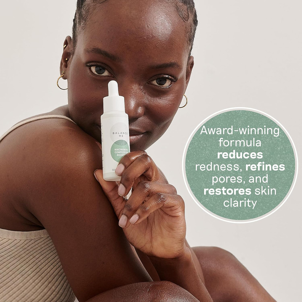 Balance Me Niacinamide Complexion Booster, Vegan, Purifies and Clears the Skin, Perfect for Sensitive Skin, Made In UK  30ml