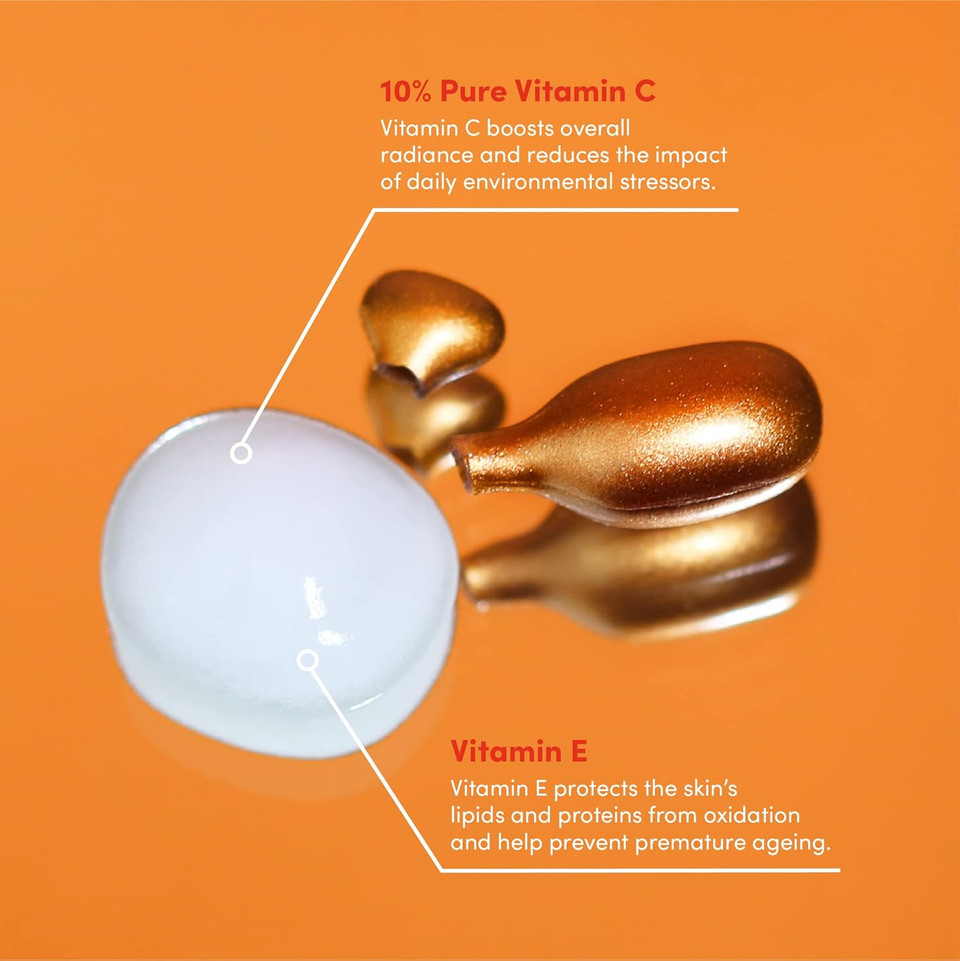 SOLV super c! glow serum - 14 capsules. Boost radiance | Skin looks refreshed | Minimise signs of premature ageing