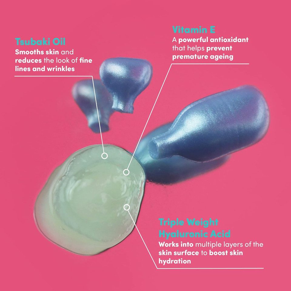 SOLV Plump n'glow! Serum - 14 Capsules. Hydration Boost, Anti-Wrinkle, Strengthens Skin Barrier - Please Read Description