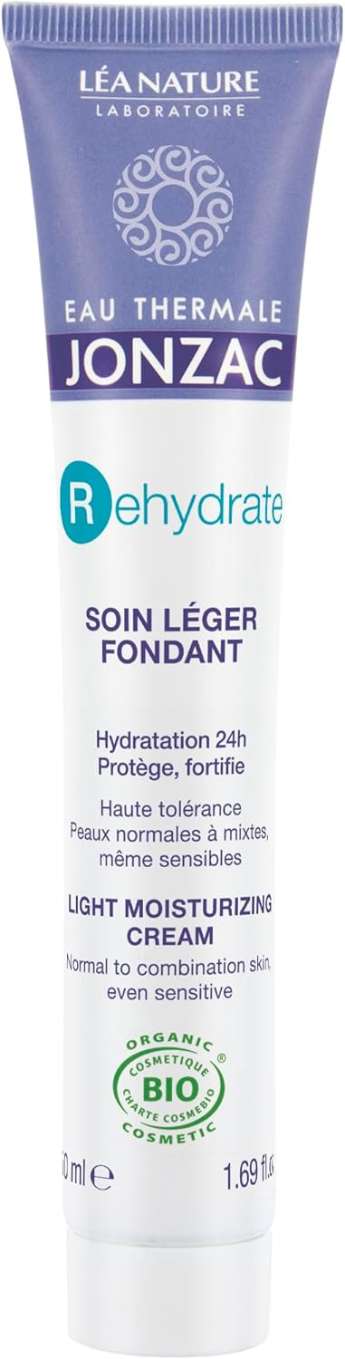 Eau Thermale Jonzac | Fondant Light Skin - Rehydrate | 24h Hydration  Protects, Strengthens | Plump Up Skin | Normal to Mixed Skin | Hyaluronic Acid | 99% Natural Origin|50 ml