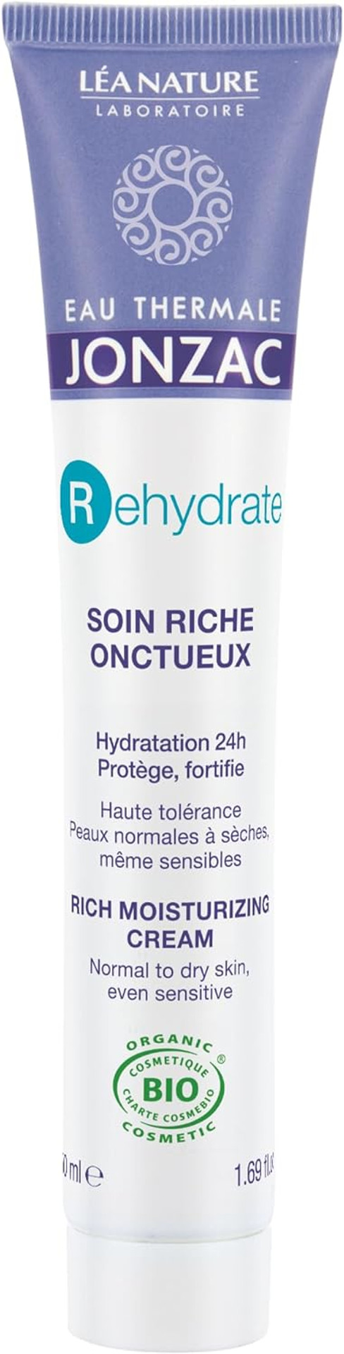 Thermal Water Jonzac Care Rich Rehydrating Tube of 50 ml - organic cosmetics Thermal Water Jonzac Care Rich Rehydrating Tube of 50 ml - organic cosmetics