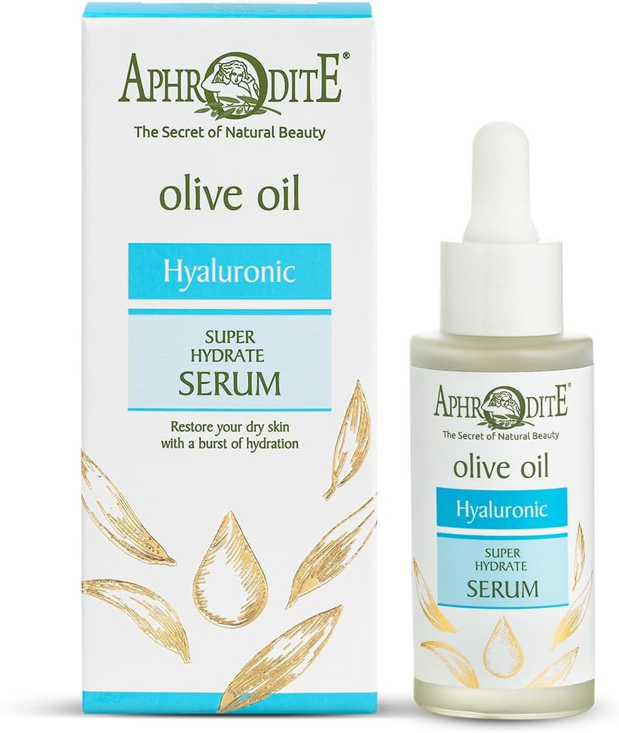 Aphrodite - Super Hydrate Hyaluronic Acid Serum - Moisturizes Dry, Dehydrated Skin - Fragrance-Free - Lightweight & Non-Sticky - Powerfully Hydrating with Polyglutamic Acid