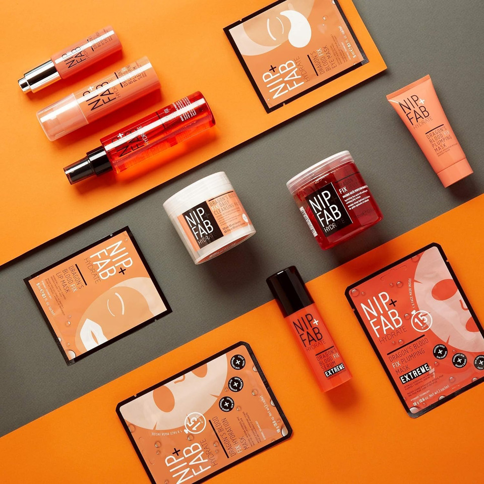 Nip + Fab Dragons Blood Fix Plumping Serum for Face with Hyaluronic Acid, Pro-Age Serum, Hydrating, Moisturizing for Fine Lines and Wrinkles, 50 ml (Pack of 2)