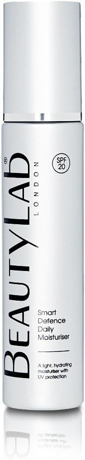 BEAUTYLAB Smart Defence Daily Moisturiser, Anti Aging Face Cream with Hyaluronic Acid, SPF20, 50ml