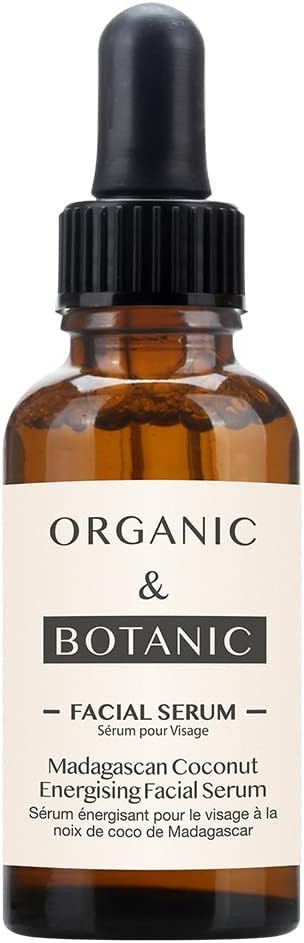 Organic & Botanic Madagascan Coconut Facial Serum | Hydrating & Soothing Serum with Aloe Vera & Vitamin E for Radiant, Nourished Skin