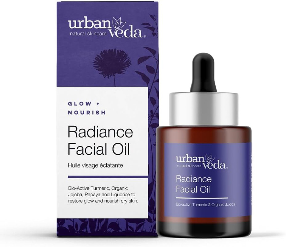 Urban Veda Radiance Facial Oil | Natural Face oil | For Dry, Dull and dehydrated Skin | Peptide and Turmerone | Pigmentation and Brightening | Collagen Face oil | Face Bio Oil | Vitamin E Oil | 30 ML Urban Veda Radiance Facial Oil | Natural Face oil | For Dry, Dull and dehydrated Skin | Peptide and Turmerone | Pigmentation and Brightening | Collagen Face oil | Face Bio Oil | Vitamin E Oil | 30 ML