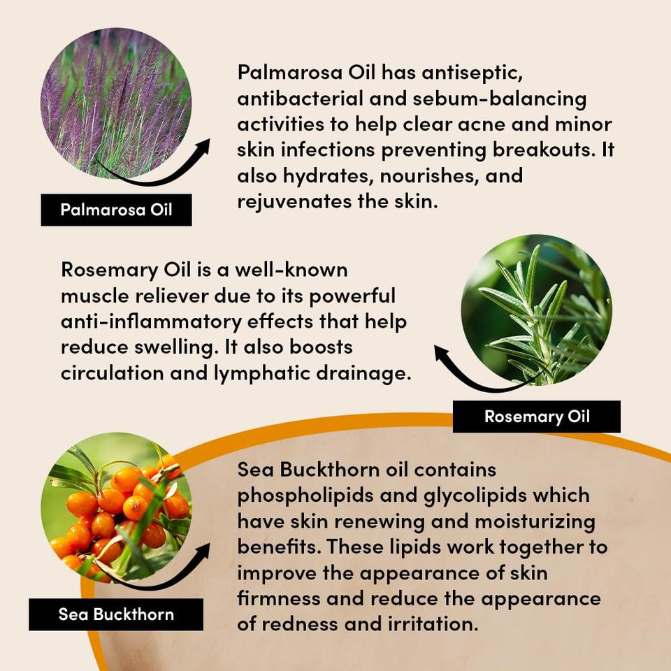 Urban Veda Soothing Facial Oil | For Dry, Sensitive and Mature Skin | Avocado oil & Rosehip Oil for face |Calming, Nourishing & Brightening | Natural Face oil with Bio Oil | Vitamin A Oil | 30 ML