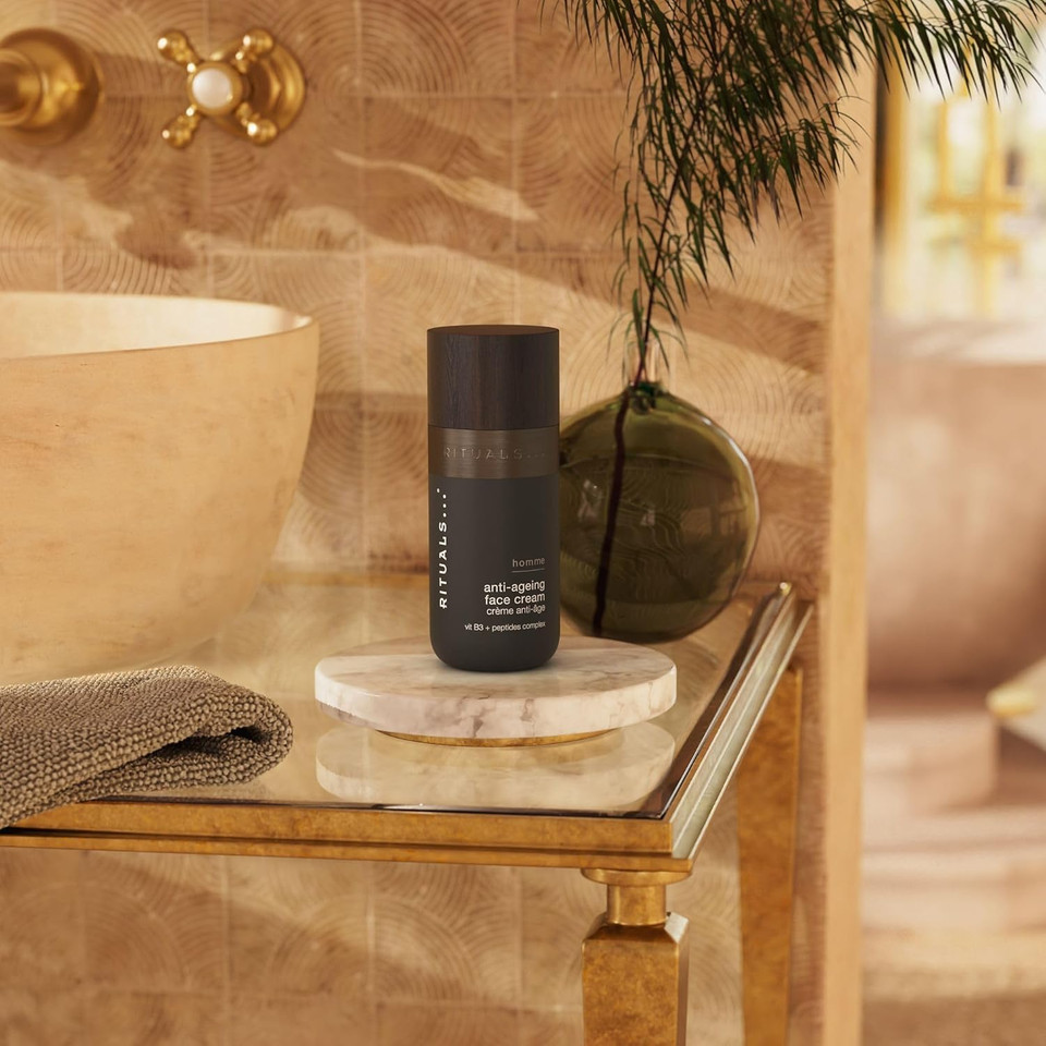 RITUALS Homme Anti-Ageing Face Cream, Anti-Ageing Face Cream for Men Enriched with Vitamin B3 and Peptides Complex, 50ml