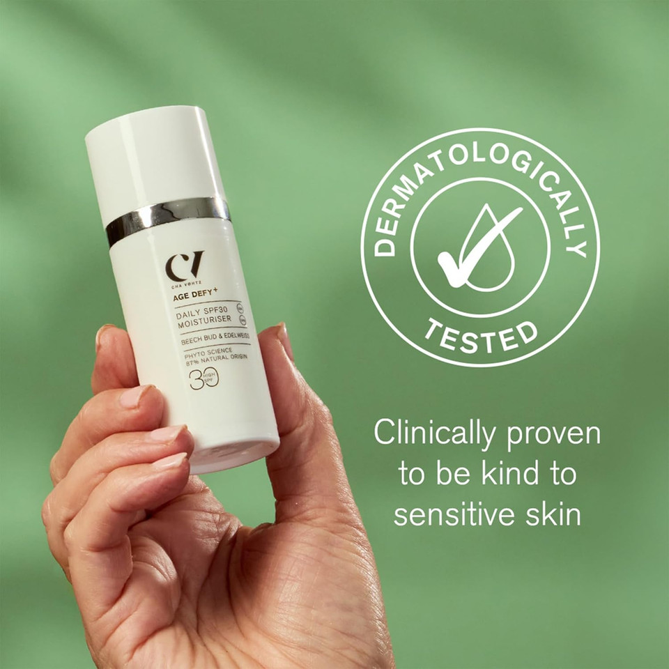 Green People Age Defy+ Daily SPF30 Moisturiser - SPF Face Cream - Paraben & Alcohol Free - Vegan, 30ml