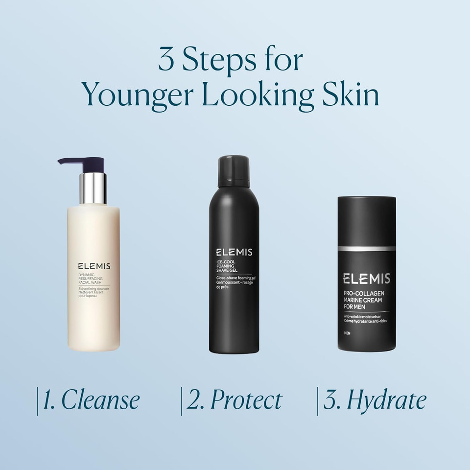 Elemis Pro-Collagen Night Cream, Marine Cream SPF 30 & Rose Marine Cream 30ml  Anti-Aging Moisturiser for Firming, Hydration & Radiant Skin