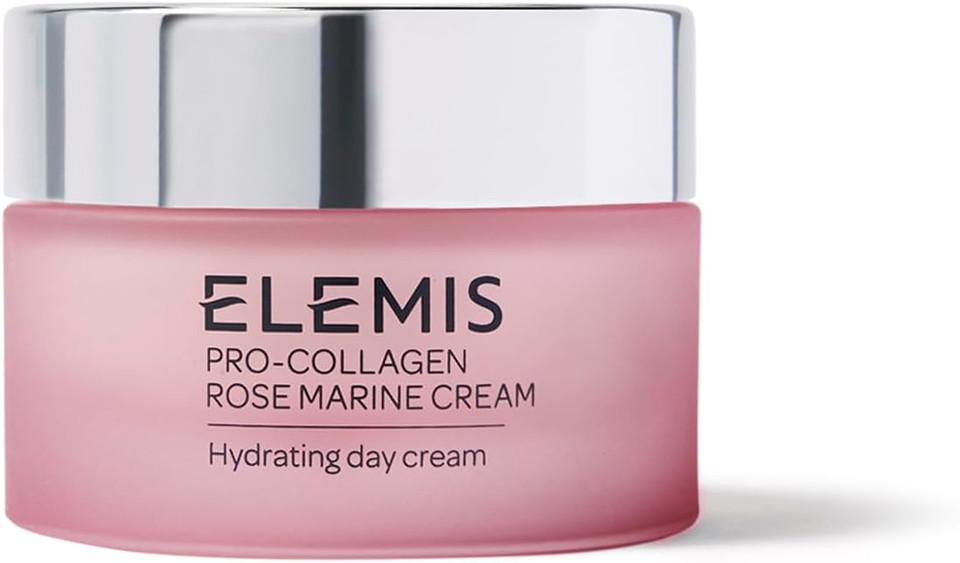 Elemis Pro-Collagen Night Cream, Marine Cream SPF 30 & Rose Marine Cream 30ml  Anti-Aging Moisturiser for Firming, Hydration & Radiant Skin
