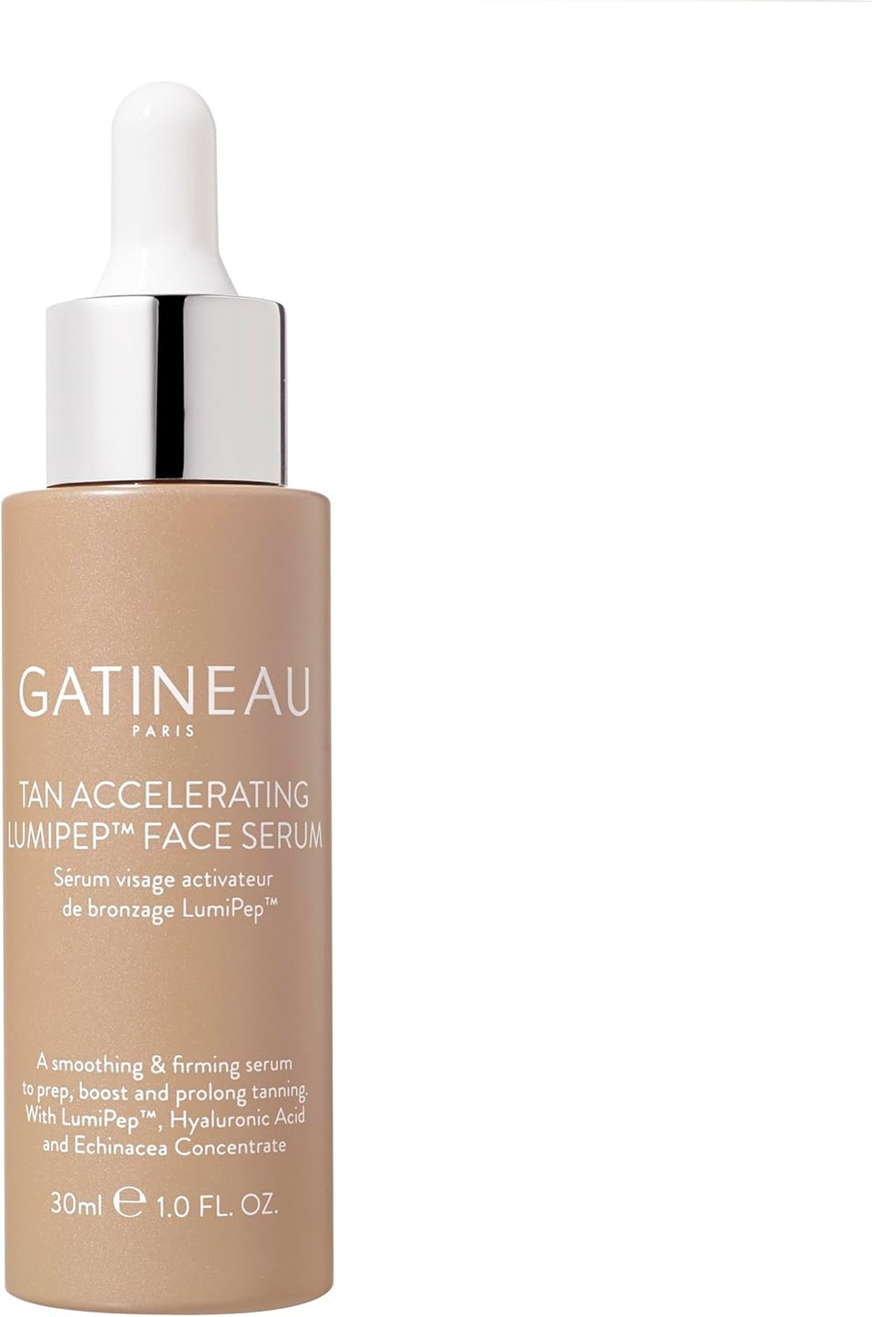 Gatineau - Tan Accelerating Lumipep Face Serum (30ml), Enhance Natural Tanning, Lightweight, Hydrating and Smoothing with Hyaluronic Acid