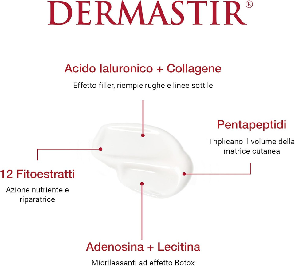 Dermastir Wrinkle Filler, fast-acting anti-wrinkle cream with face lifting action, 30ml