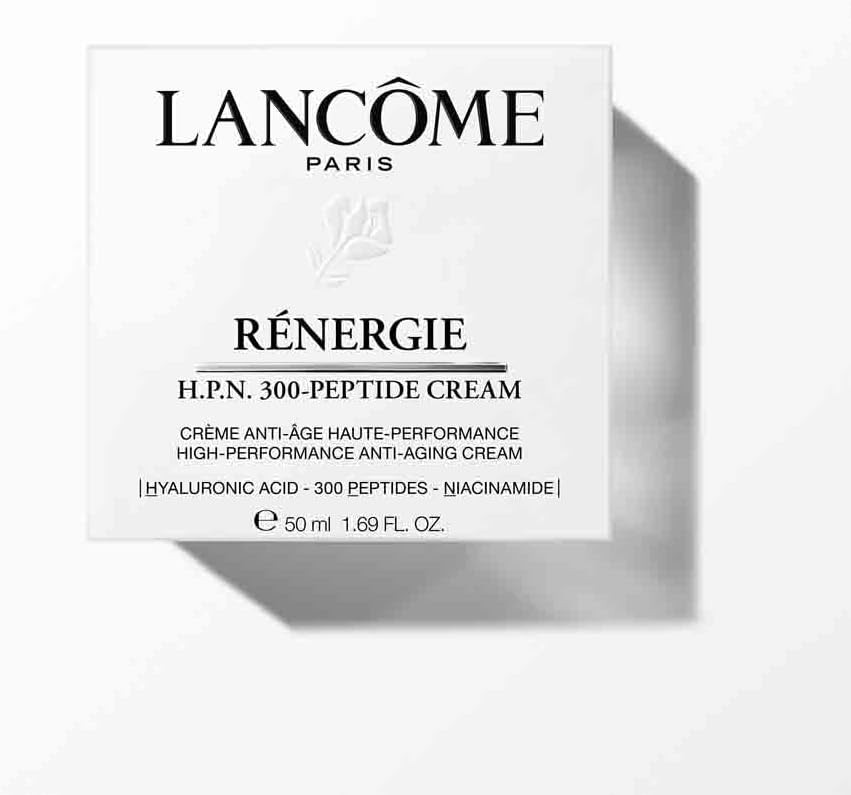 Lancôme? Rénergie H.P.N 300-Peptide Face Cream - With Hyaluronic Acid & Niacinamide, Helps Visibly Reduce Lower Face Sagging, Wrinkles, & Dark Spots, 50ml