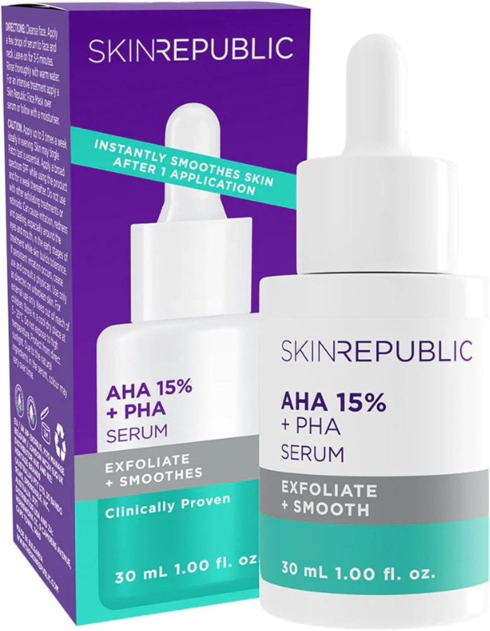 Skin Republic Retinoid Complex 1% & Squalene 15% Serum for Younger-looking Skin that Helps Brighten and Even Skin Tone (30ml)