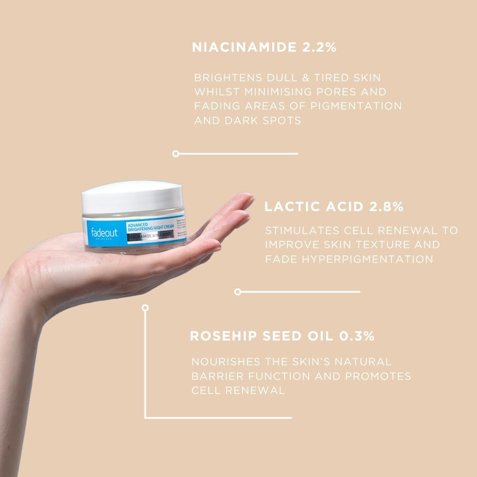 Fade Out Advanced Brightening Concentrated Serum - 5% Niacinamide for Dark Spot Reduction, Even Skin Tone & Hydration - 30ml