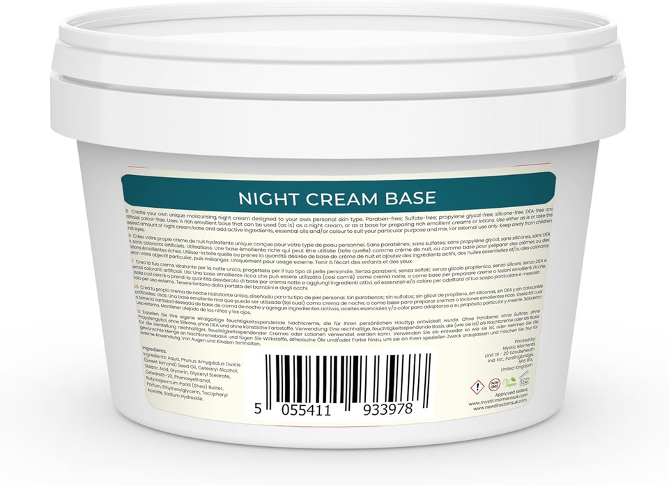Night Cream - Botanical Skincare Base - 500g
