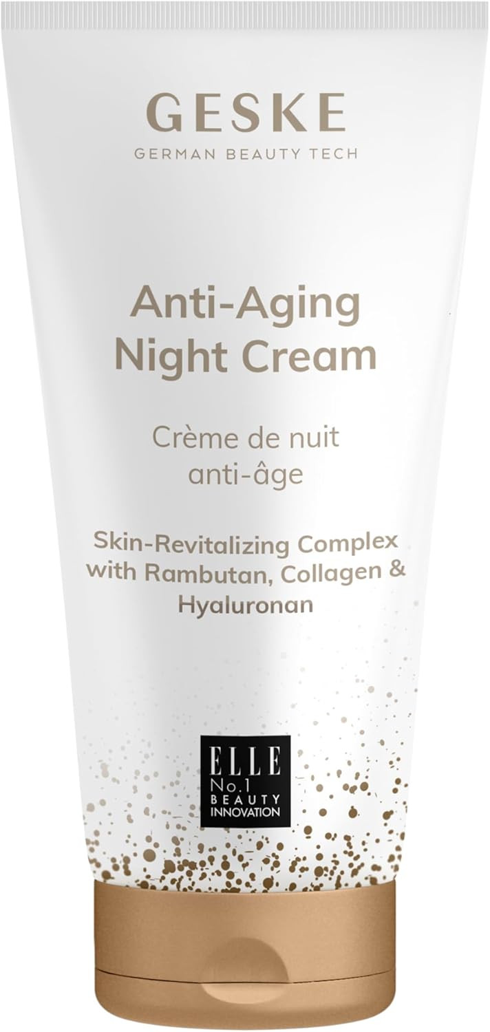 GESKE | Anti Aging Night Cream | Moisturizing cream with hyaluron | Anti-Wrinkle Cream | Moisturizing Skin Cream | Vegan Formula without animal testing | Complements GESKE SmartAppGuided Devices